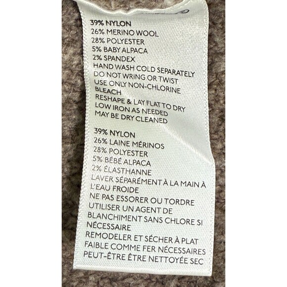 Sleeping on Snow Women Taupe Bouclé Knit Sweater Minimalist Quiet Luxury Cozy XS - Picture 6 of 8